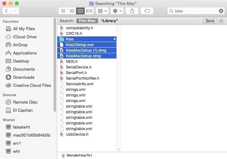 search for uninstalled remnants on mac